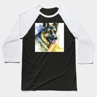 German Shepherd Watercolor - Gift For Dog Lovers Baseball T-Shirt